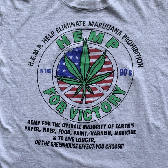 VTG | HEMP FOR VICTORY 1992 TOUR SHIRT | LARGE - Picture 1 of 7